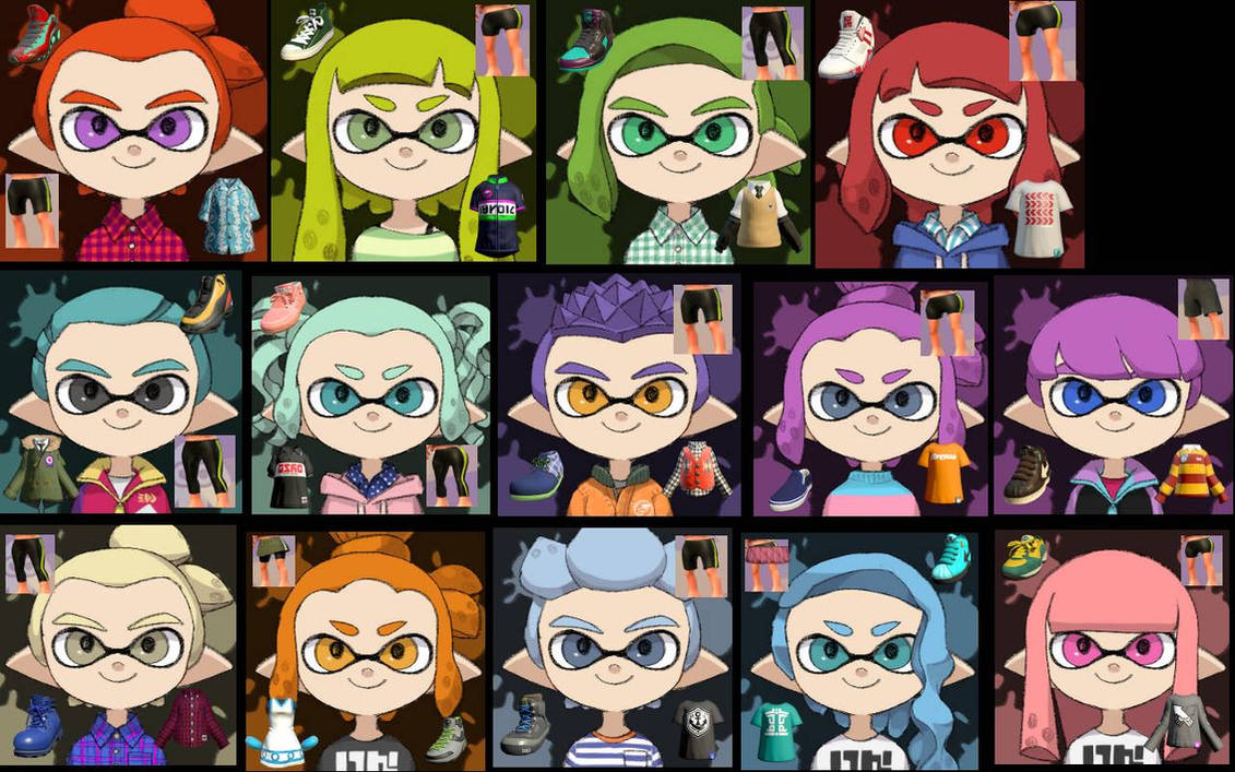 Splatoon Charters My New OCs Characters in Splatoon Part 4 by FranciscoNoeSfm on DeviantArt