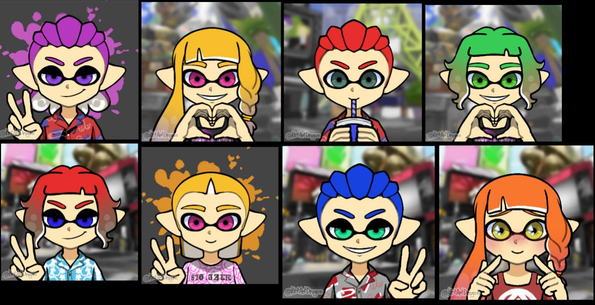 Splatoon Charters My New OCs Characters in Splatoon Part 9 by FranciscoNoeSfm on DeviantArt