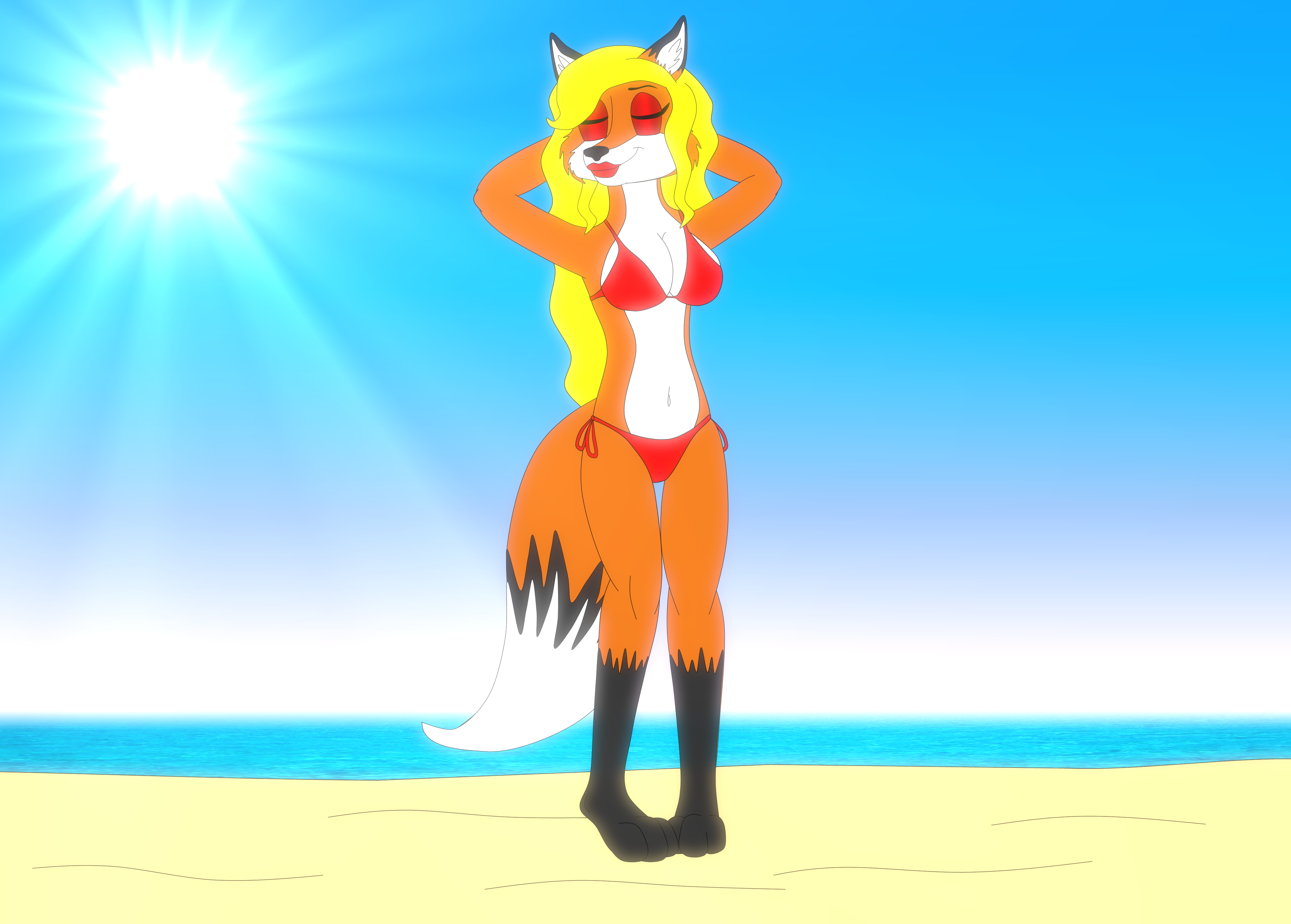 Foxy lady hot summer pinup (thecanadiantoony2001) by Foxy lady hot summer pinup (thecanadiantoony2001) by