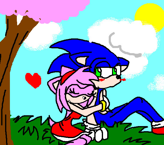 SonAmy hill scene