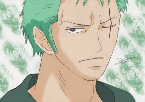 Roronoa Zoro Sketch //Colored