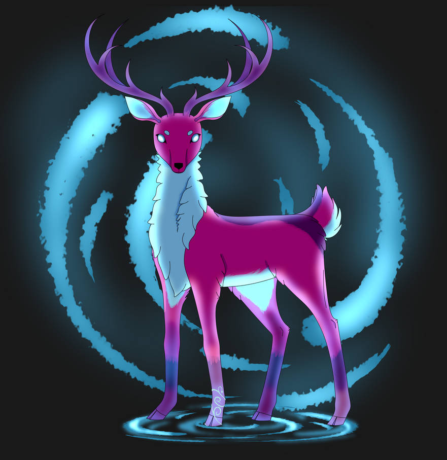Magic deer by Drawn-wolf on DeviantArt