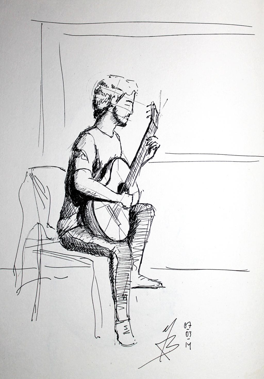 2Sketch 07 (Guitar Player)