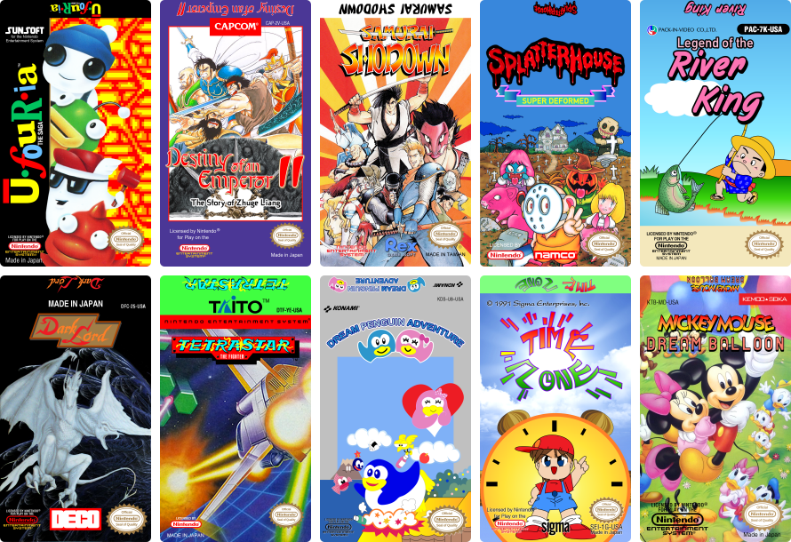 More NES labels by vladictivo on DeviantArt