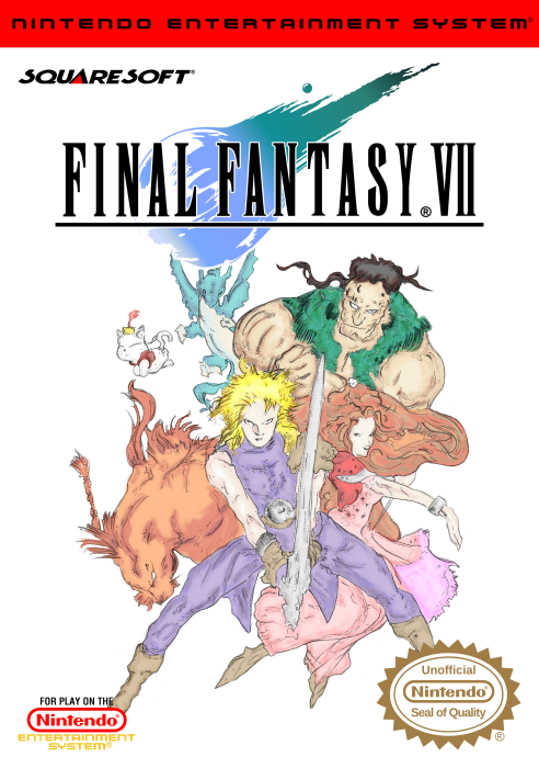 Final Fantasy VII NES Front Cover