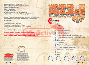 Unfinished Wonder Project J SNES Manual