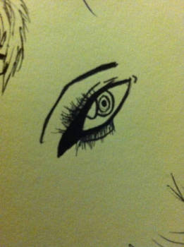 Anime eye concept doodle