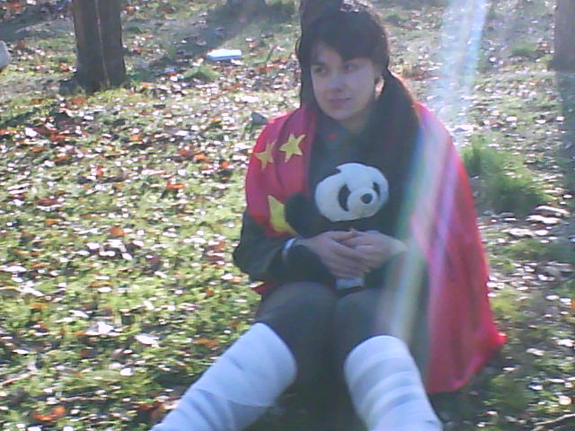 China en el bosque