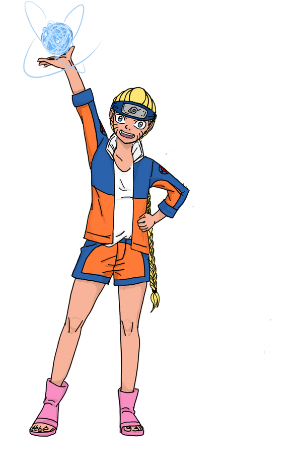 Naru and her Rasengan by CelestialJess on DeviantArt