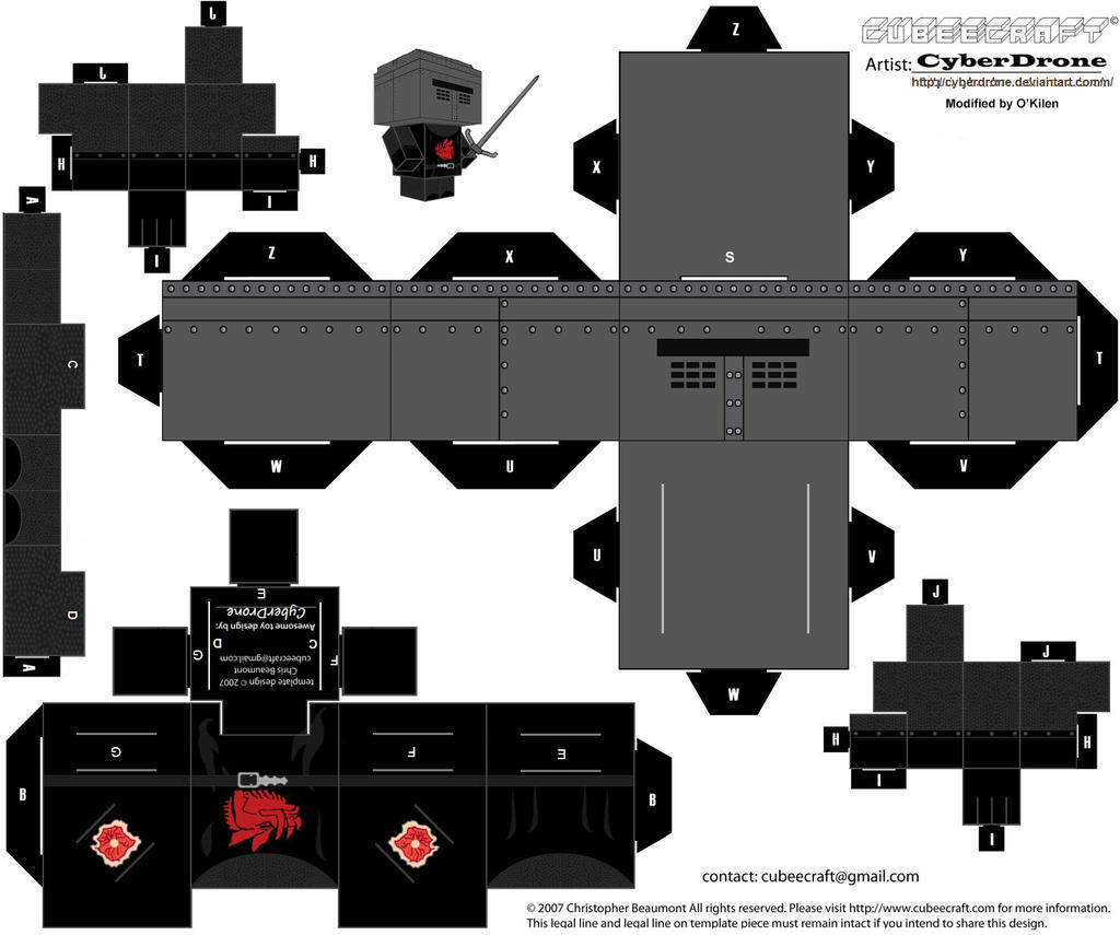 Cubee Black Knight by CyberDrone okilen version 1 