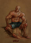 Street Fighter - Sagat by anasrist