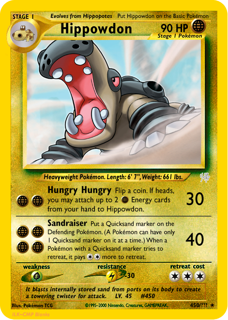 450 pokemon cards TCG (Japanese) Hippowdon cards (International TCG)