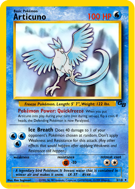 GB Promo 3: Articuno