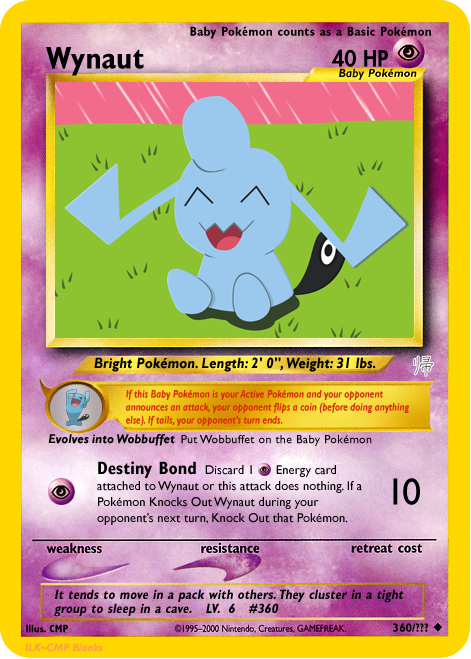 wynaut pokemon card Wynaut Sandstorm