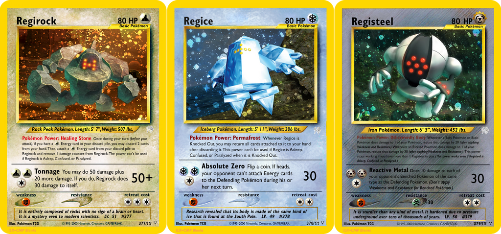 Neo Redux 377-379: Regi Trio by ILKCMP on DeviantArt Neo Redux 377-379: Regi Trio by ILKCMP on DeviantArt