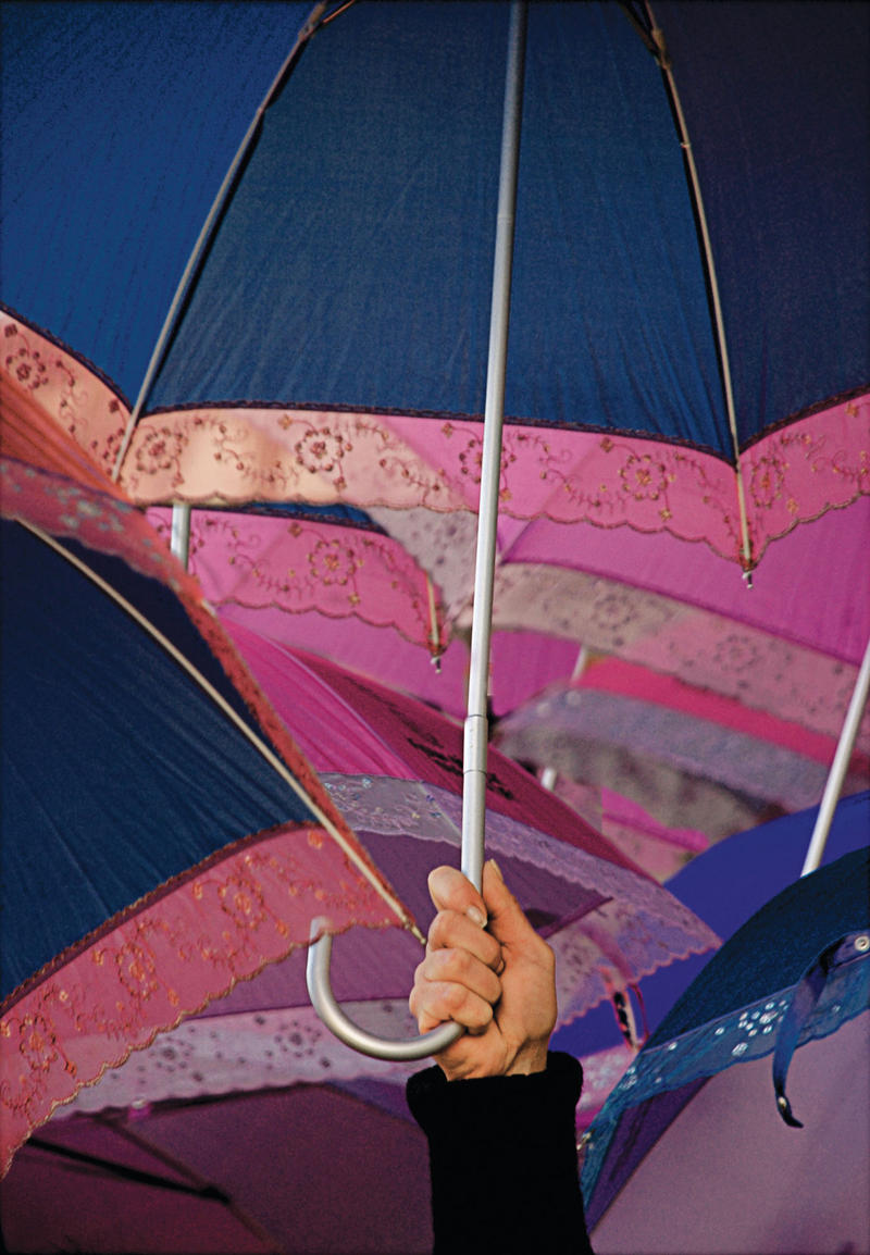 umbrella with a hand