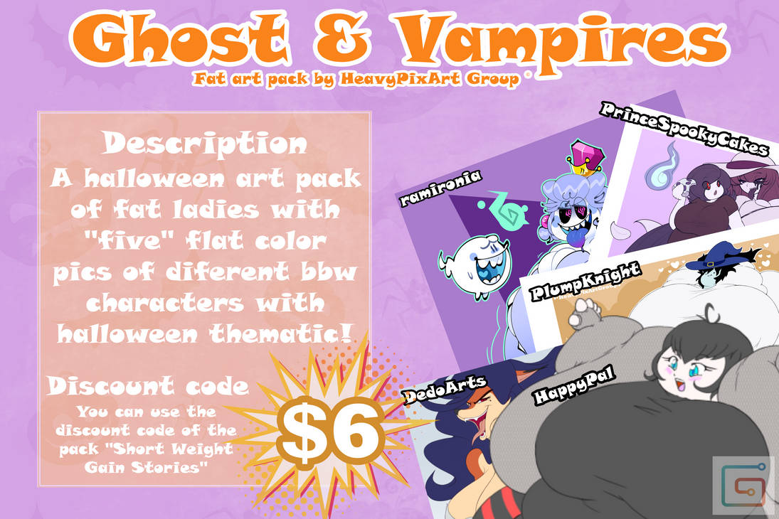 Ghosts and vampires Fat art pack! by PlumpKnight on DeviantArt