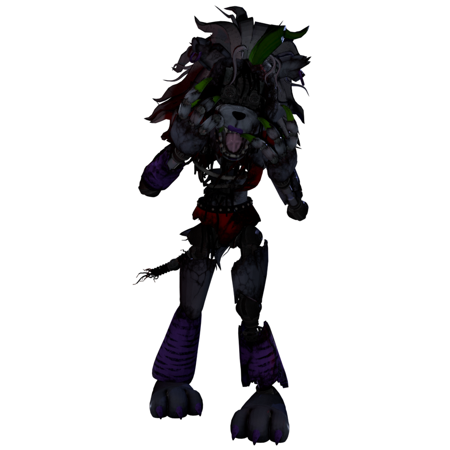 (FNaF/Blender) Shattered Roxanne Wolf by SkullKidGamer1120 on DeviantArt
