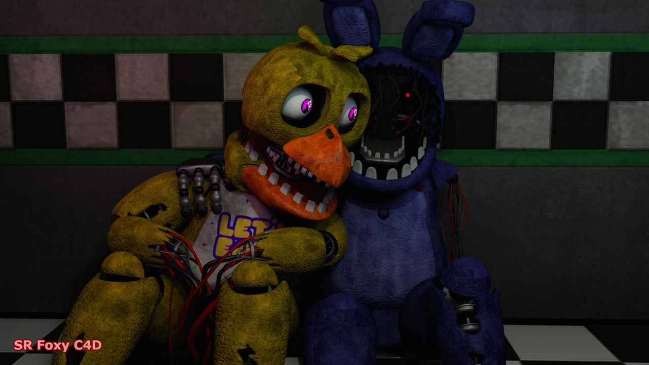 Withered Bonnie and Withered Chica 🐰🐤