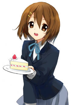 Yui with cake