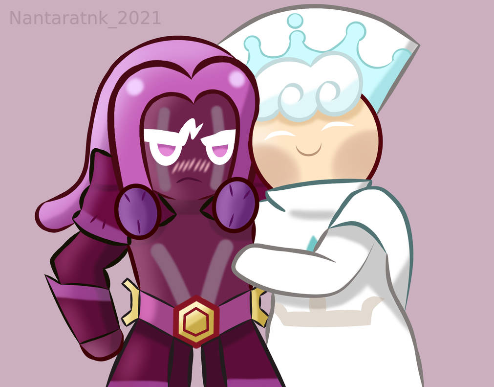 Purple Yam Cookie X Milk Cookie by nantaratnk on DeviantArt