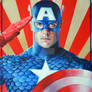 CAPTAIN AMERICA VINTAGE PROPAGANDA POSTER