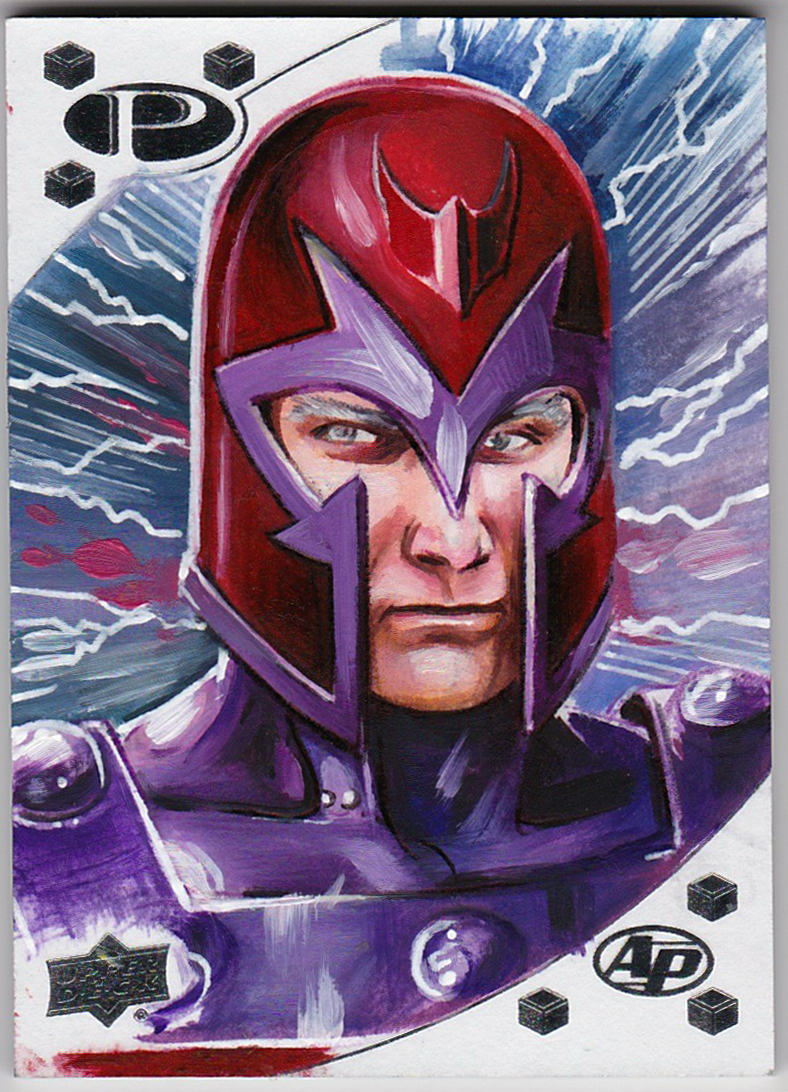 MARVEL PREMIER 2017 AP SKETCH CARD MAGNETO