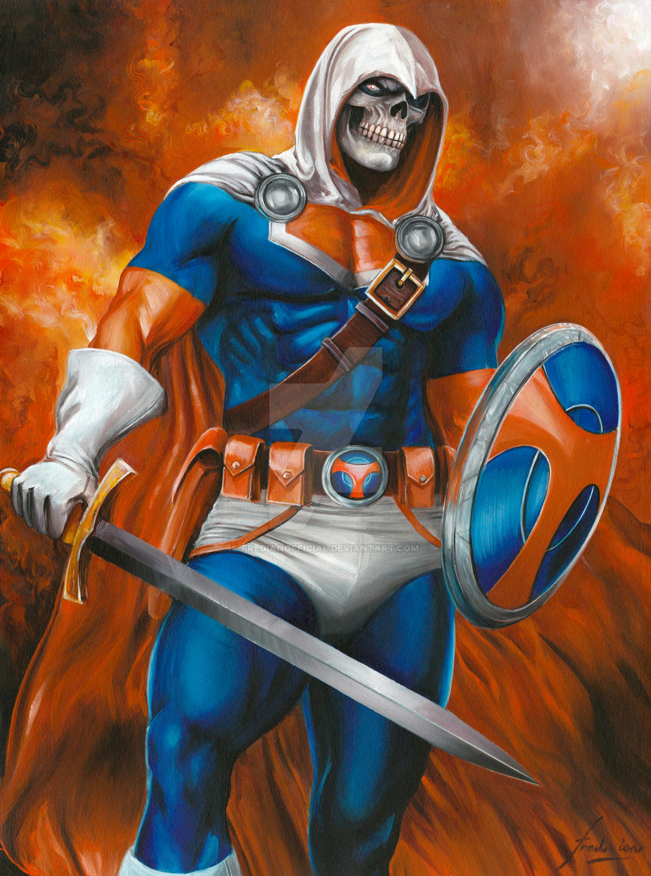 Taskmaster Marvel Deviantart MARVEL UNBOUND #46 ORIGINAL ART : TASKMASTER by fredianofficial on ...