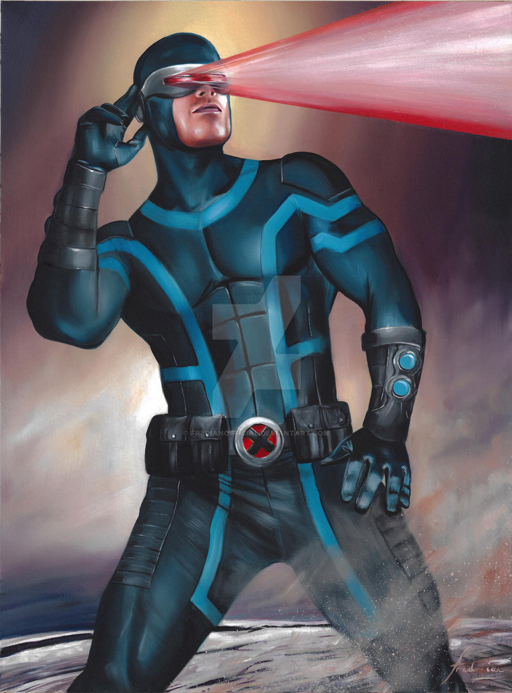 MARVEL UNBOUND CARD 53 ORIGINAL ART CYCLOPS by fredianofficial on