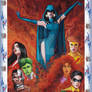Teen Titans 6 Puzzle Cards Superman Fleer Ultra