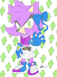 Sonic OC Hedgehog #3 Emerald Or Crystal? by sarahlouiseghost