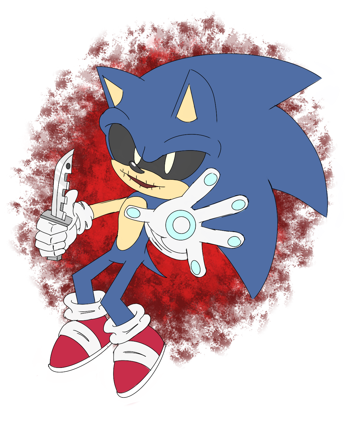 Sonic.EXE rewritten by AI by Joshua828282 on DeviantArt