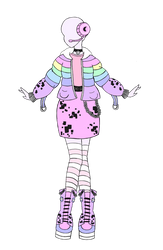 Pastel Glitch Oufit Design