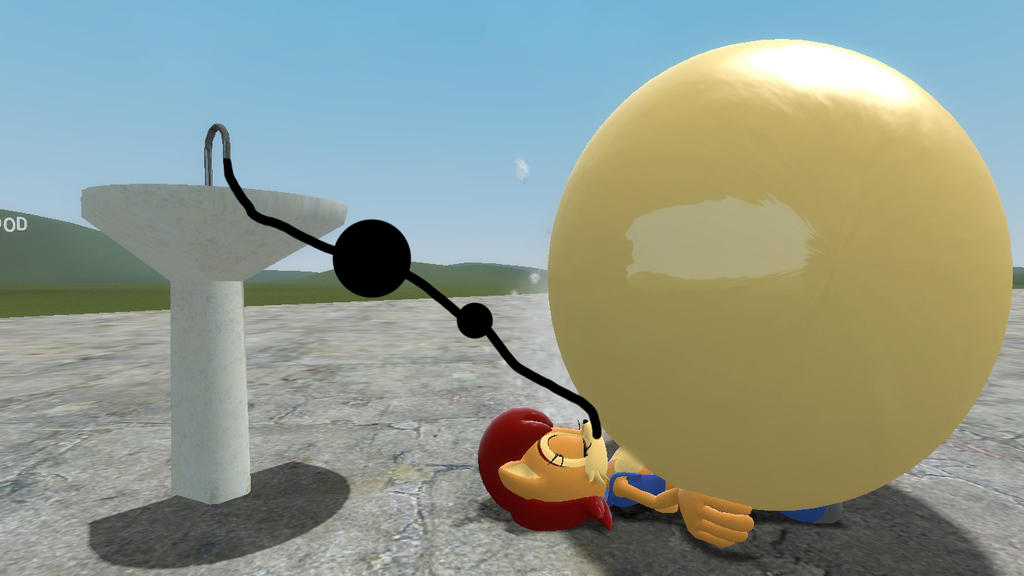 GMOD Sally Acorn water belly inflation by Dachgum on DeviantArt
