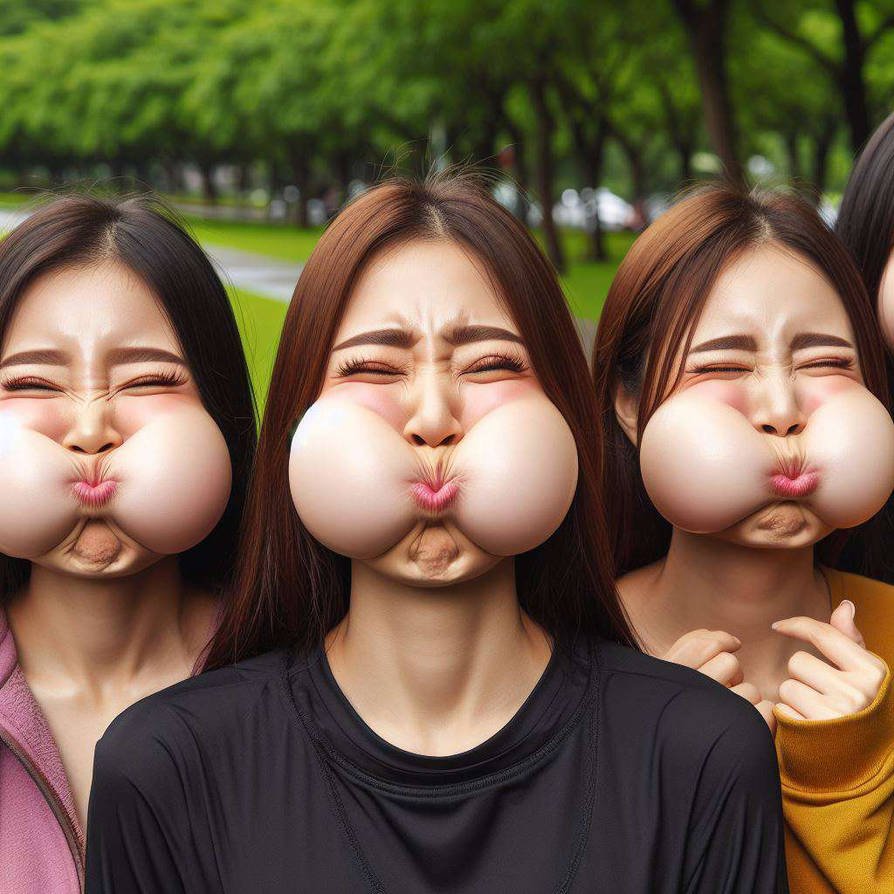 AI Women puffy cheeks 6 by DachgumDog on DeviantArt