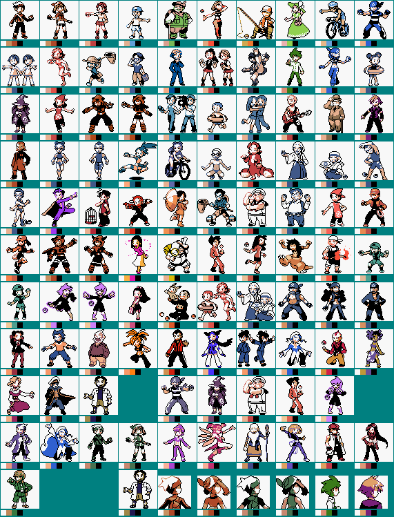 Custom Rse Sprite RSE Trainer Sprites and Back Sprites (GBC Style) by Justin8964 on ...