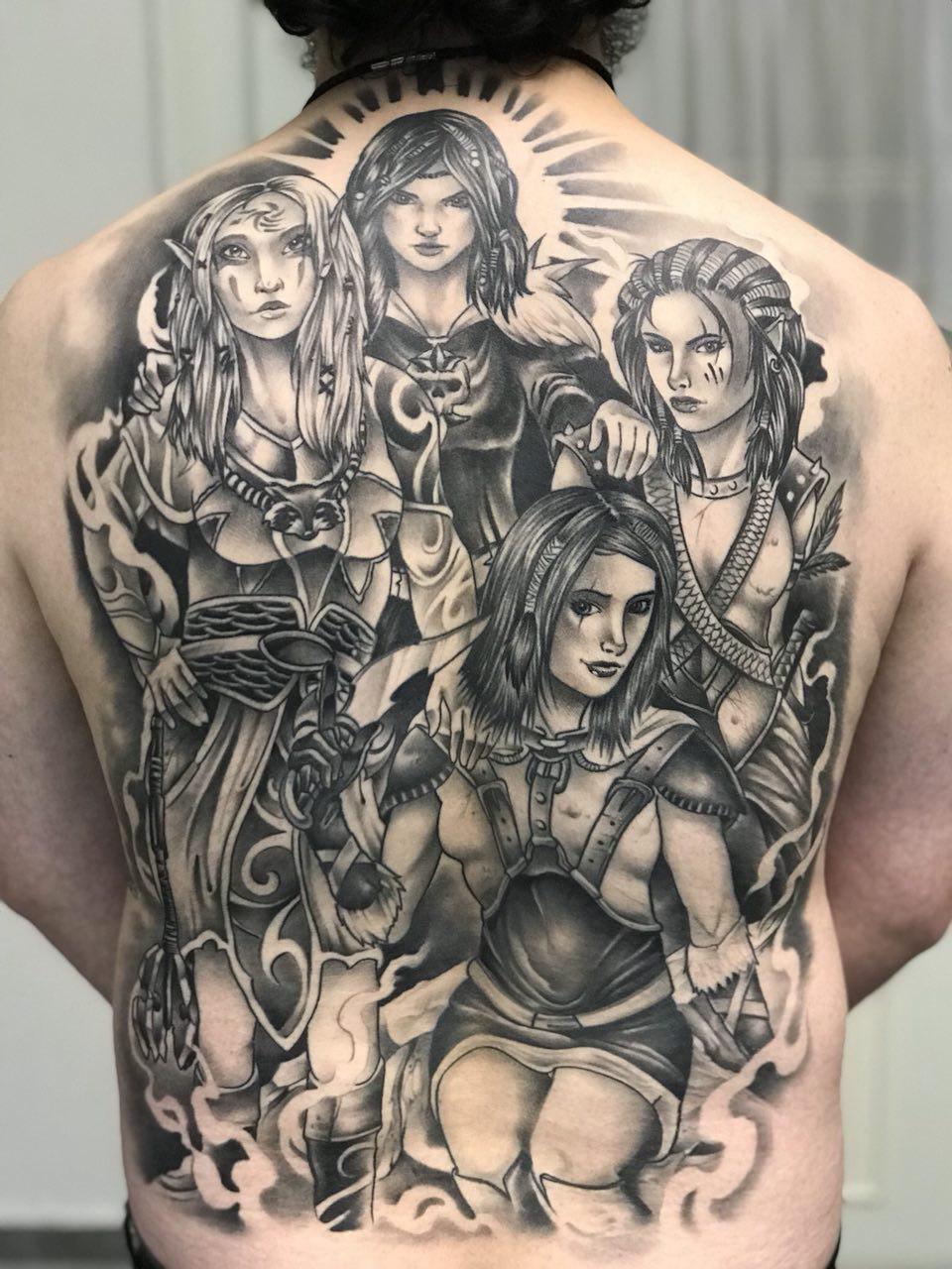 Baldurs Gate Back Tattoo by Ravenvampir on DeviantArt