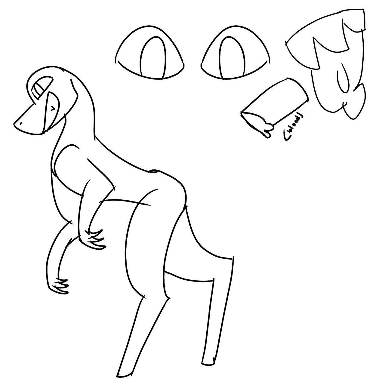 f2u mochi raptor base by giantfloatinggoat on DeviantArt