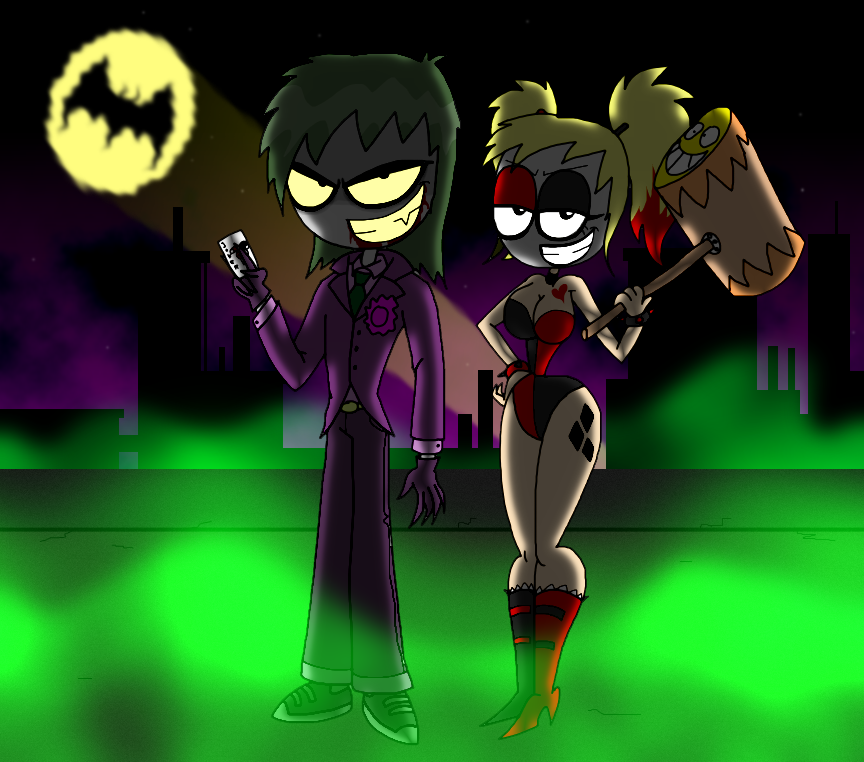 The Clown Prince and Princess of Crime by Montatora501 on DeviantArt