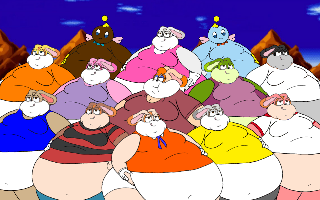 Fat Rabbits And Chaos (For Hritz123) by Oshi234 on DeviantArt