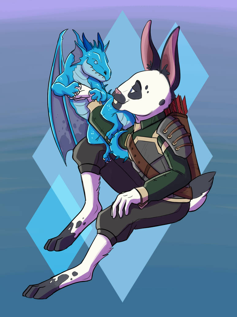 Commission: Drakewarden Rabbit by julesthecat on DeviantArt