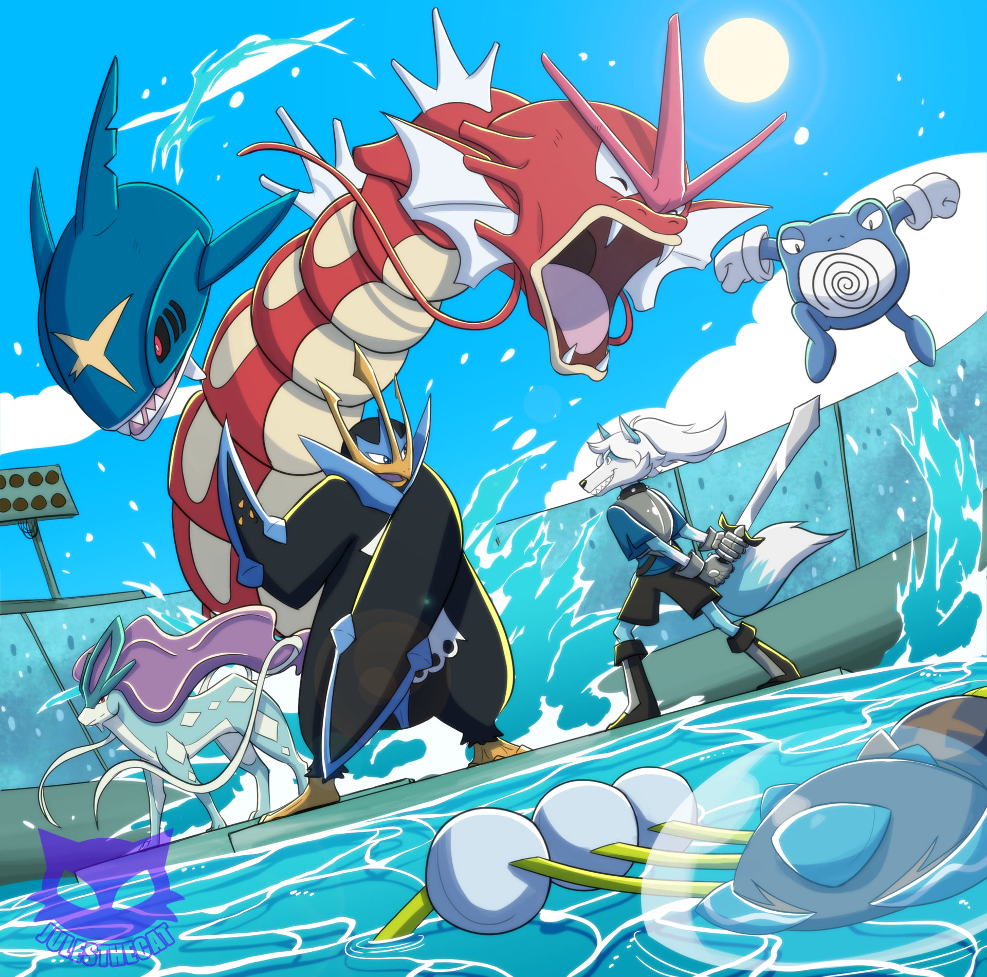 Wave Demons Commission: Wave Warriors! by julesthecat on DeviantArt