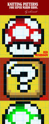 Super Mario Bros Knit Patterns by colormist