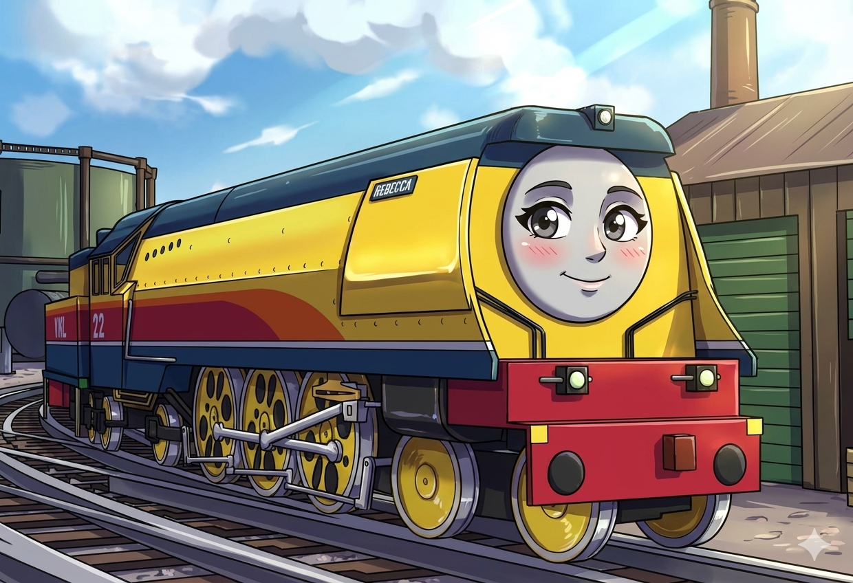 Happy Engine Rebecca The Happy Engine by SUNTAXGAS on DeviantArt