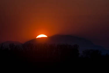 Sunset with the Schneeberg