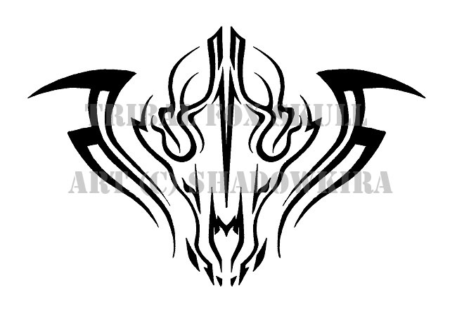 Tribal Fox Skull