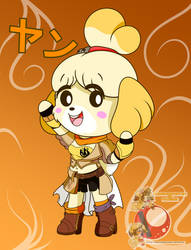 Issy cosplaying as Yang lololololol