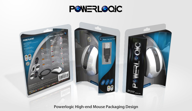 Powerlogic High-end Mouse Packaging Design by ahmadriomario on DeviantArt