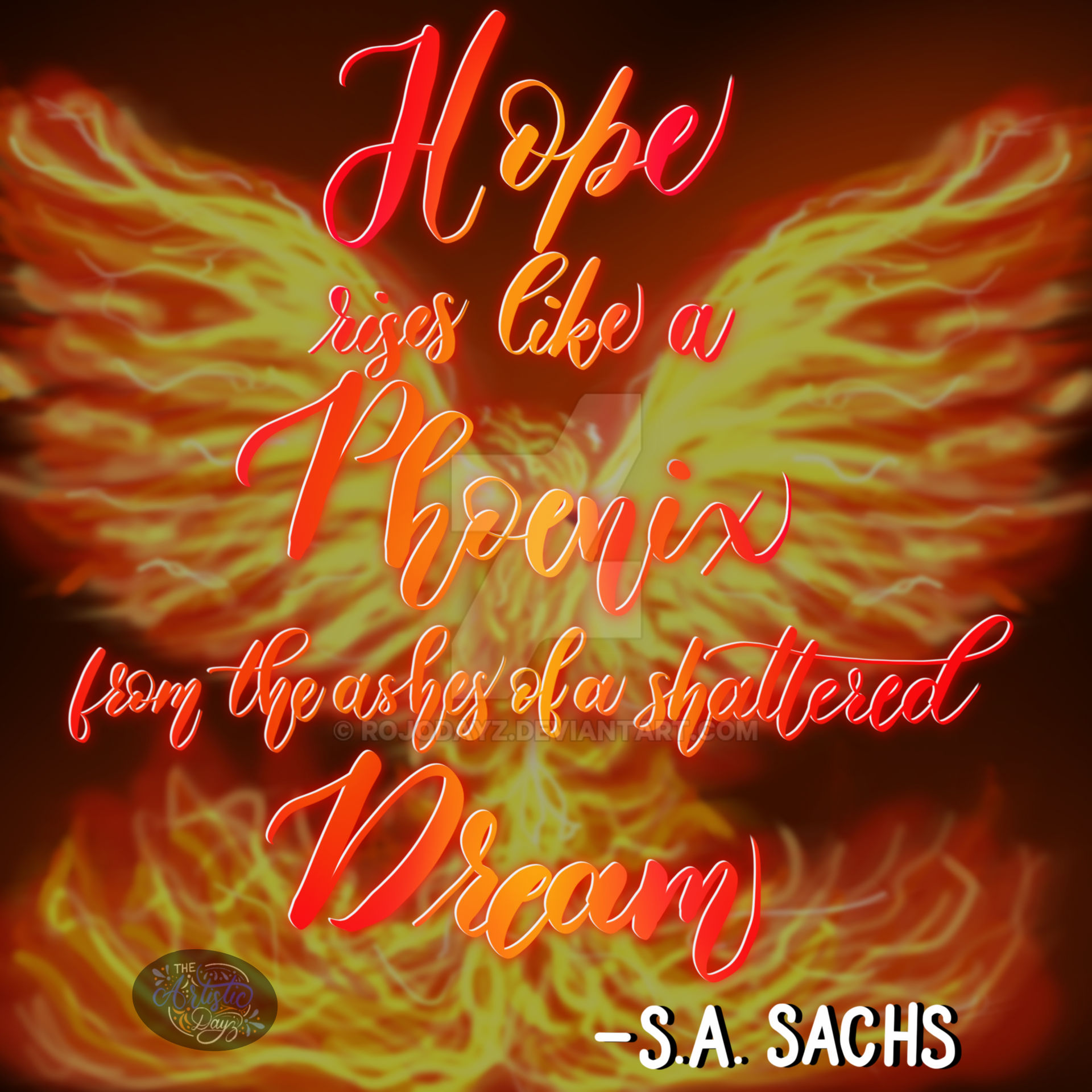 Phoenix Calligraphy by rojodayz on DeviantArt