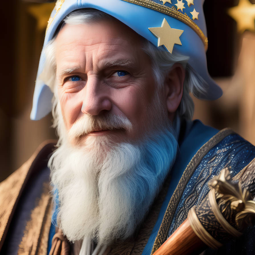 Blue Robe Wizard by IsaacG on DeviantArt